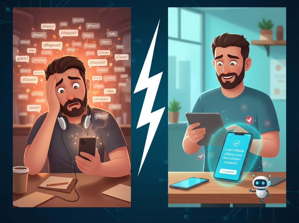 Imagen del artículo: ¿Tu WhatsApp es tu Mejor Vendedor o tu Mayor Ladrón de Tiempo? - Automatización